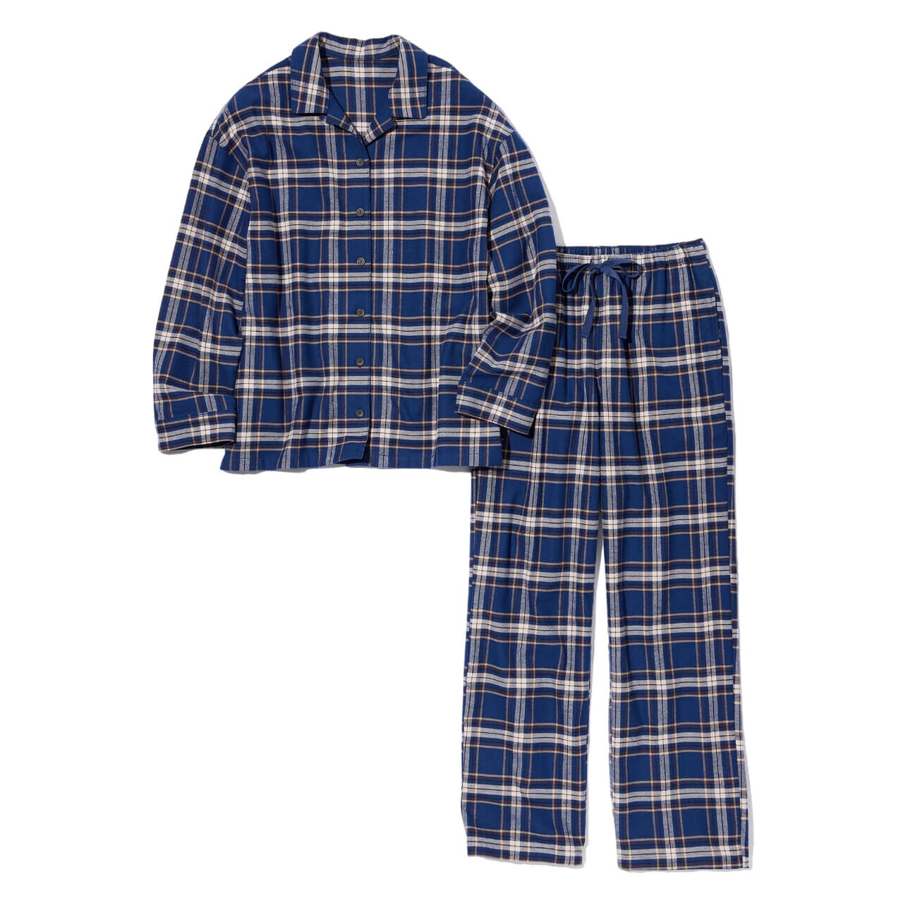 

Пижама Uniqlo Flannel Long Sleeved, синий