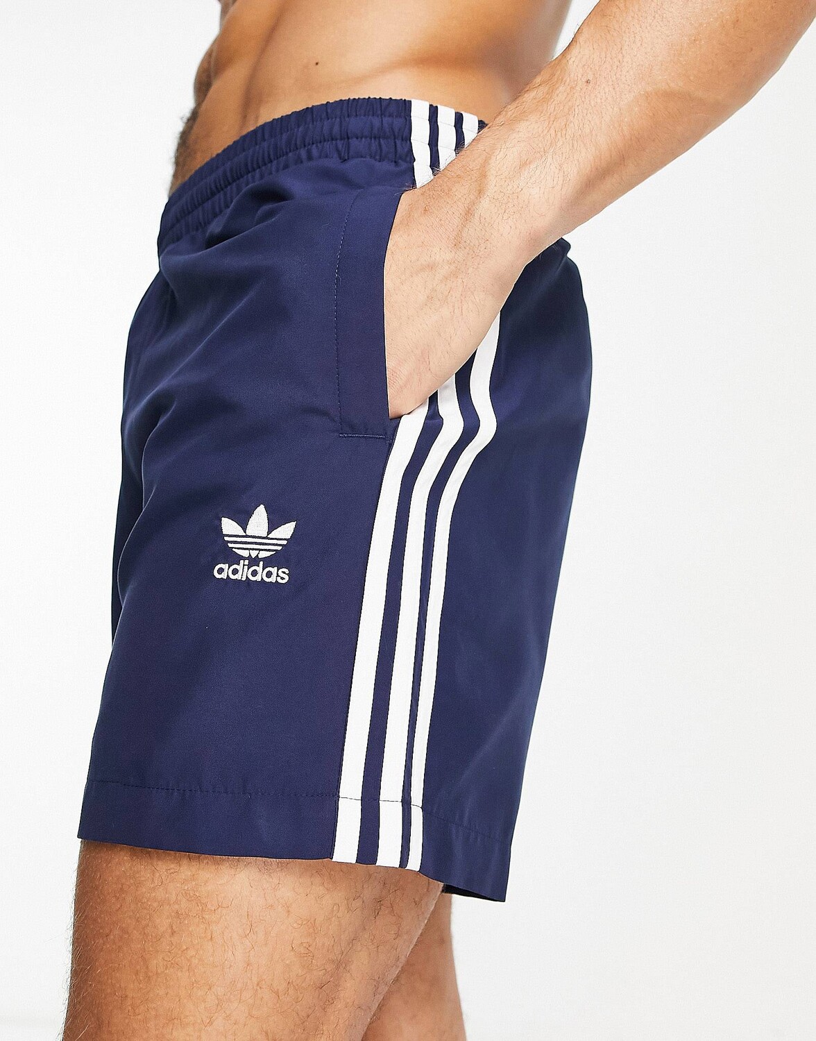 

Темно-сине-белые плавки adidas Training