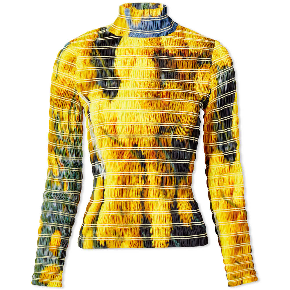 

Футболка Sunnei High Neck Top With Photographic Print, Серый