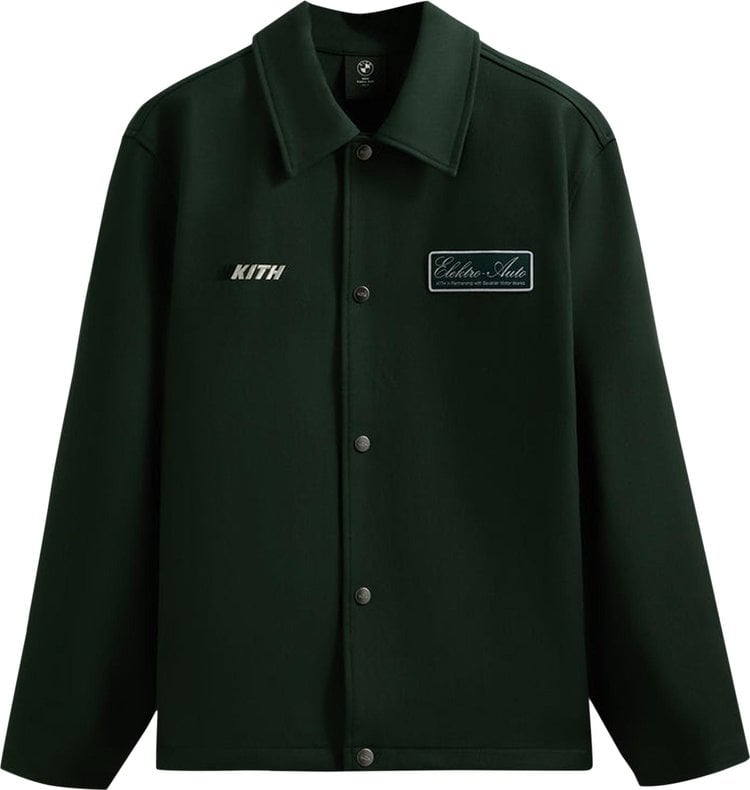 Куртка Kith For BMW Double Knit Coaches Jacket 'Vitality', зеленый - фото