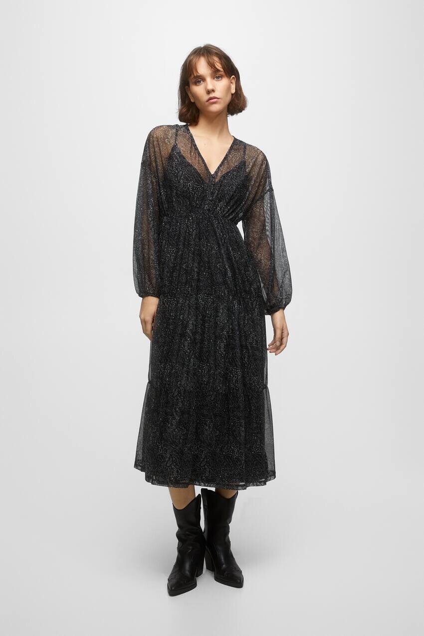 

Платье миди в стиле бохо Pull&Bear
