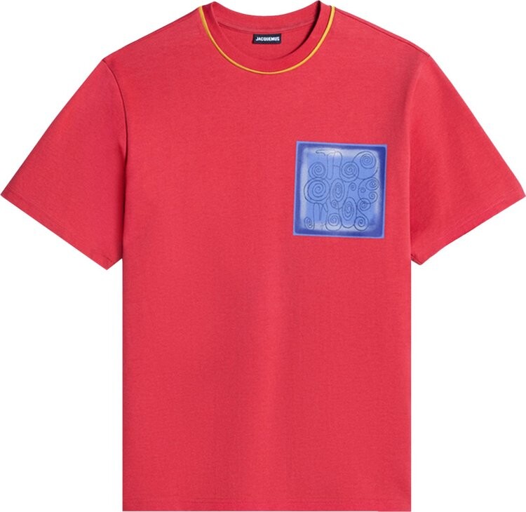 

Футболка Jacquemus Le T-Shirt Duelo 'Mosaique Red', красный