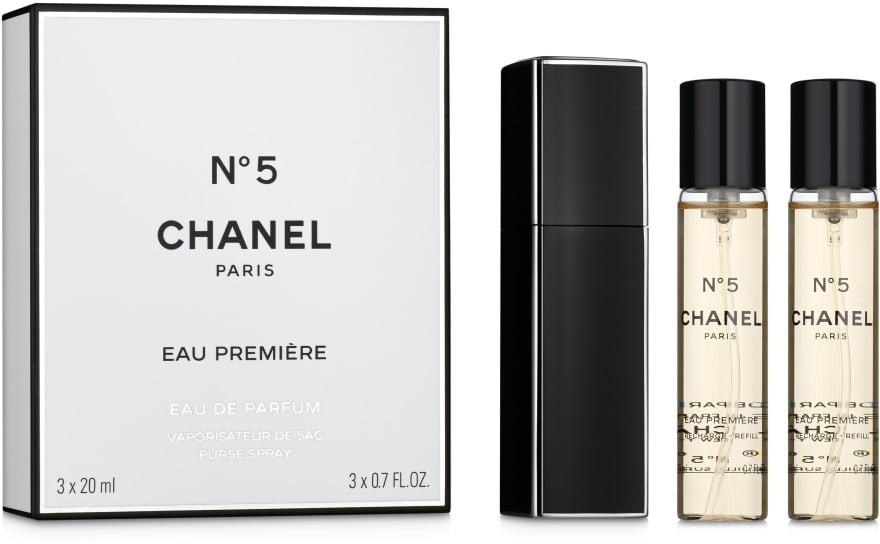 Парфюмерная вода Chanel N°5 Eau Premiere Twist And Spray, 3х20 мл - фото