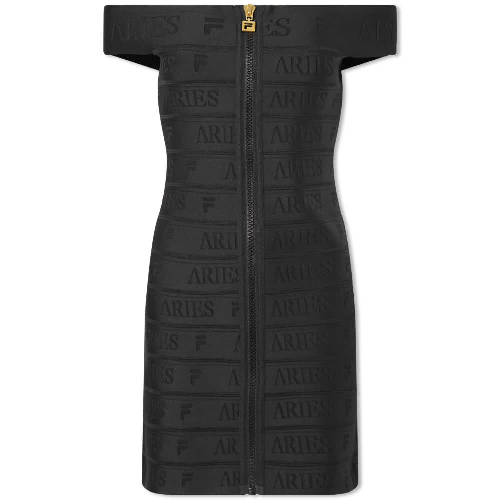 

Футболка Aries x Fila Logo Elastic Dress, Черный