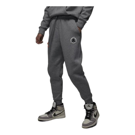 худи nike jordan flight коричневый Спортивные брюки Nike Jordan Flight MVP Pants 'Grey' DV7597-091, серый