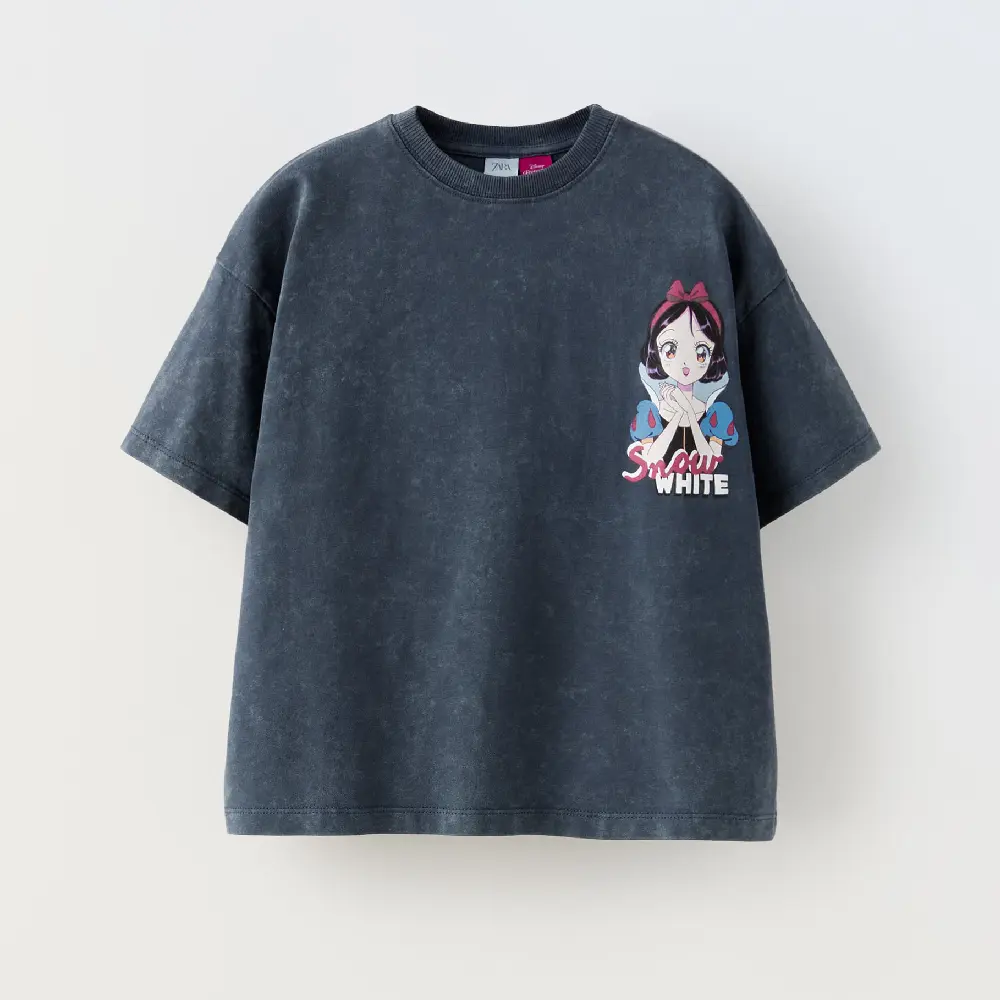 

Футболка Zara Snow White Disney, серый