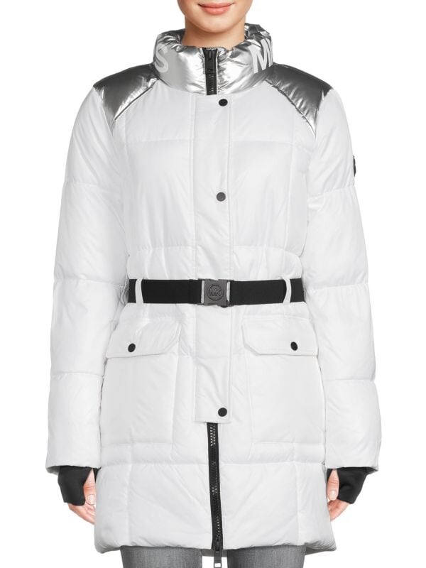 

Пуховик missy belt MICHAEL Michael Kors White