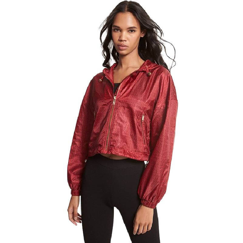 

Ветровка Michael Michael Kors Logo Satin Cire, малиновый