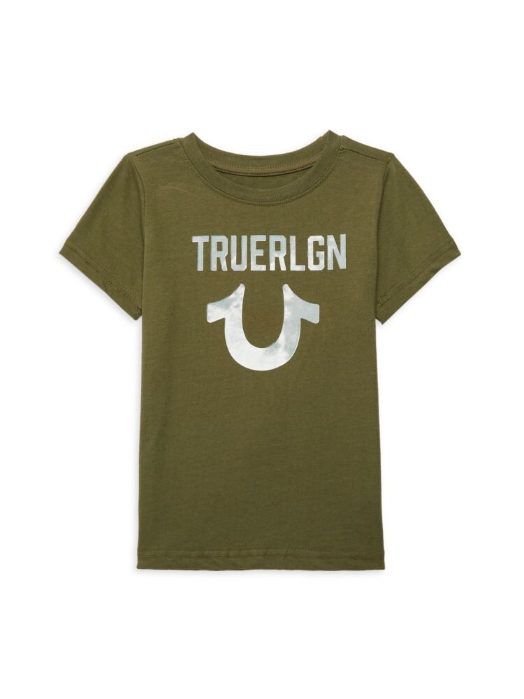 

Футболка с логотипом для маленького мальчика True Religion, цвет Olive