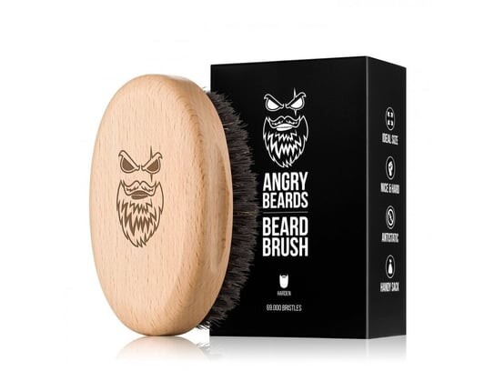 

Деревянная щетка для бороды с картечью Angry Beards Harden
