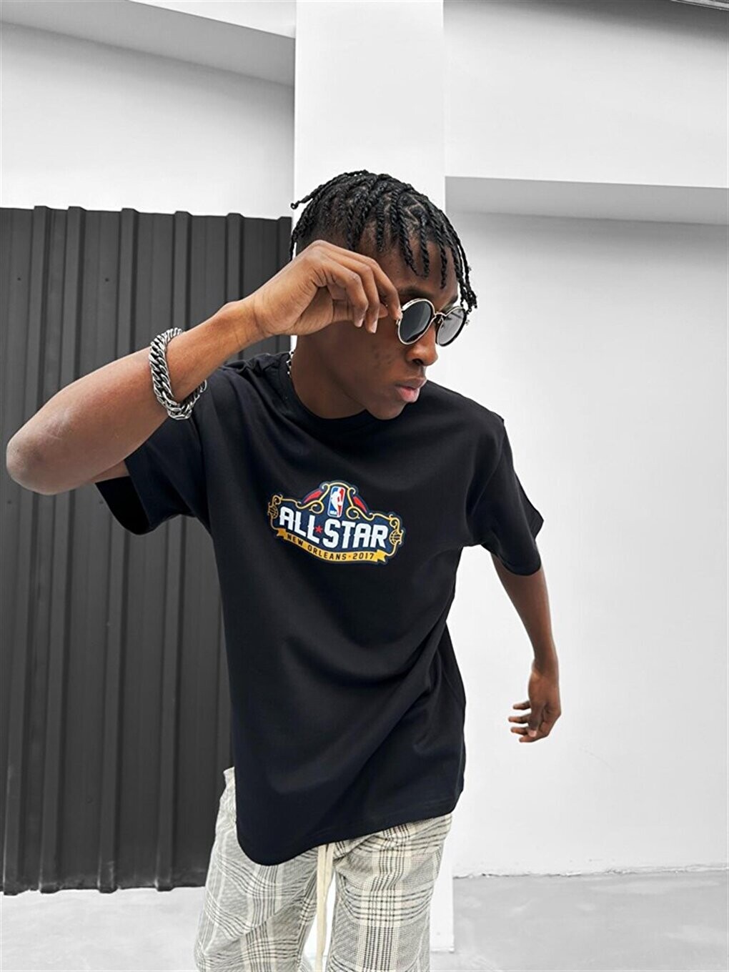 

Футболка All Star Oversize с принтом, черная ablukaonline