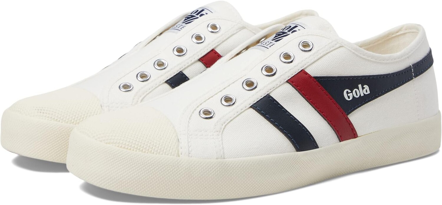 

Кроссовки Coaster Slip Gola, цвет Off-White/Navy/Red