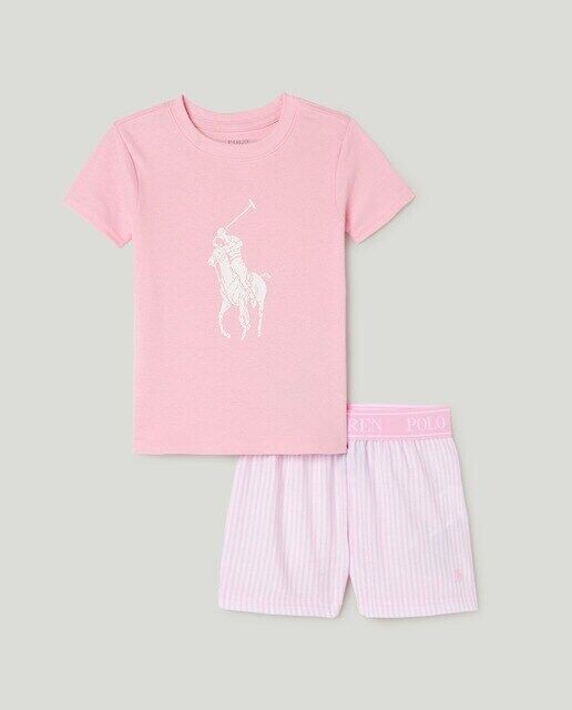 

Комплект из футболки и шорт для девочки Ralph Lauren, белый