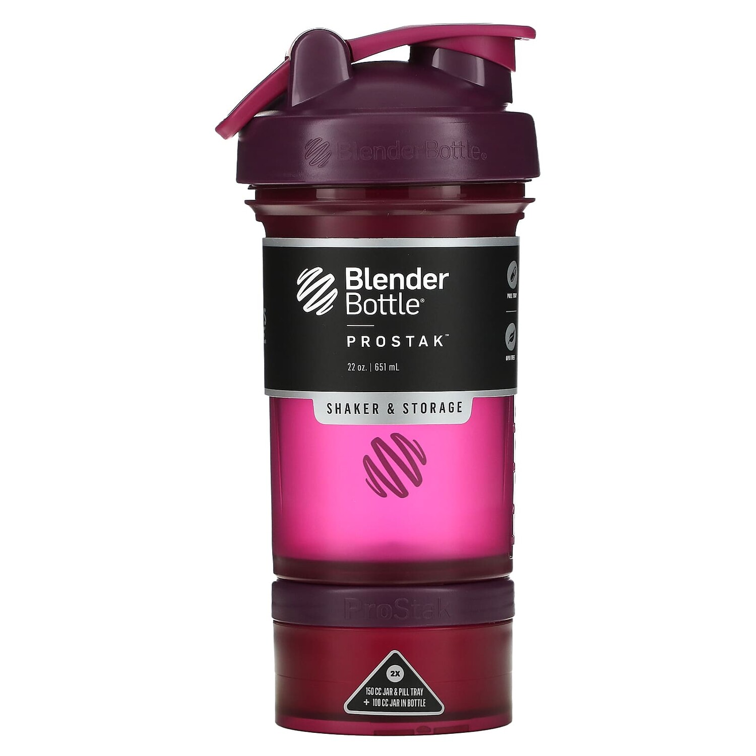 

Шейкер Blender Bottle Pro Stak, слива, 651 мл