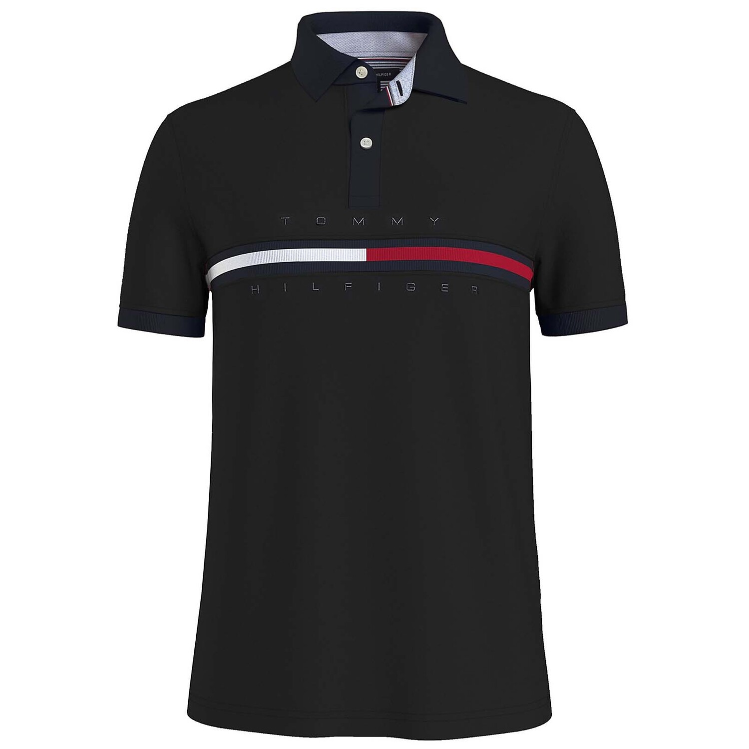 

Поло Tommy Hilfiger Bar Stripe, черный