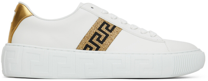 

Белые кроссовки Greca Versace