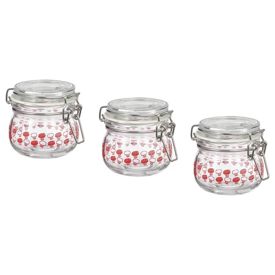 

Набор баночек Ikea Glass With Lid 130 мл