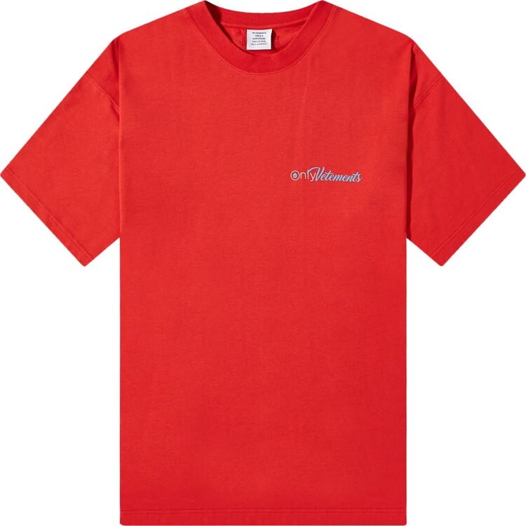 

Футболка Vetements Only Vetements T-Shirt 'Red', красный