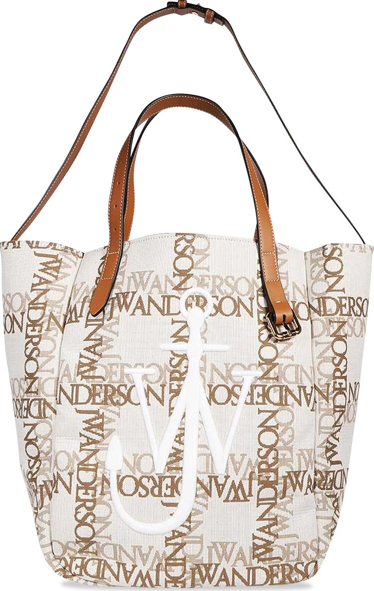 

Сумка JW Anderson Belt Logo Tote Bag Natural/Pecan, загар