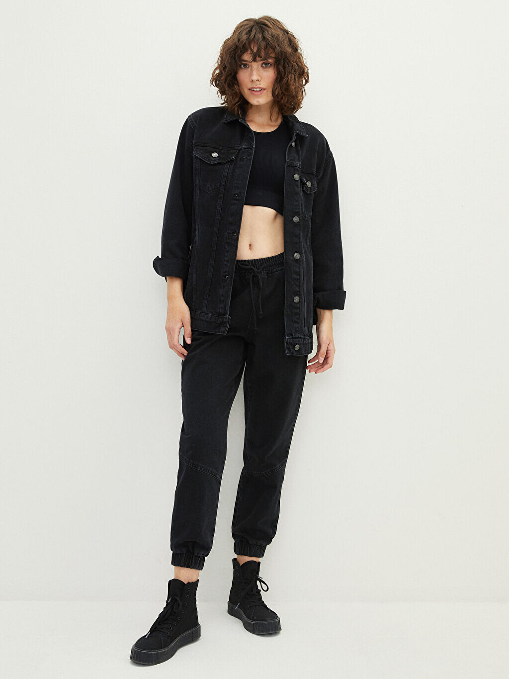 

Женские джинсы Jogger Rodeo с высокой талией Paperbag LCW Jeans