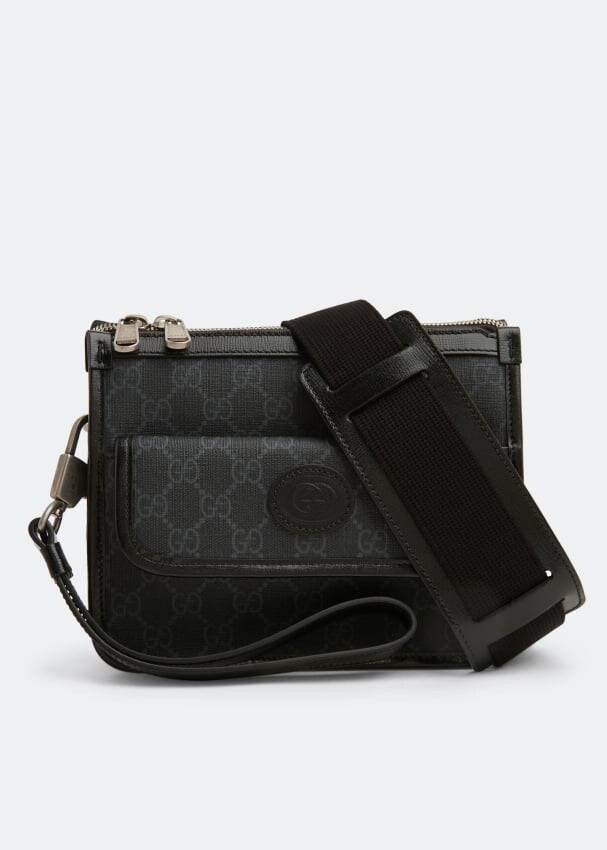 

Сумка GUCCI Interlocking G messenger bag, черный