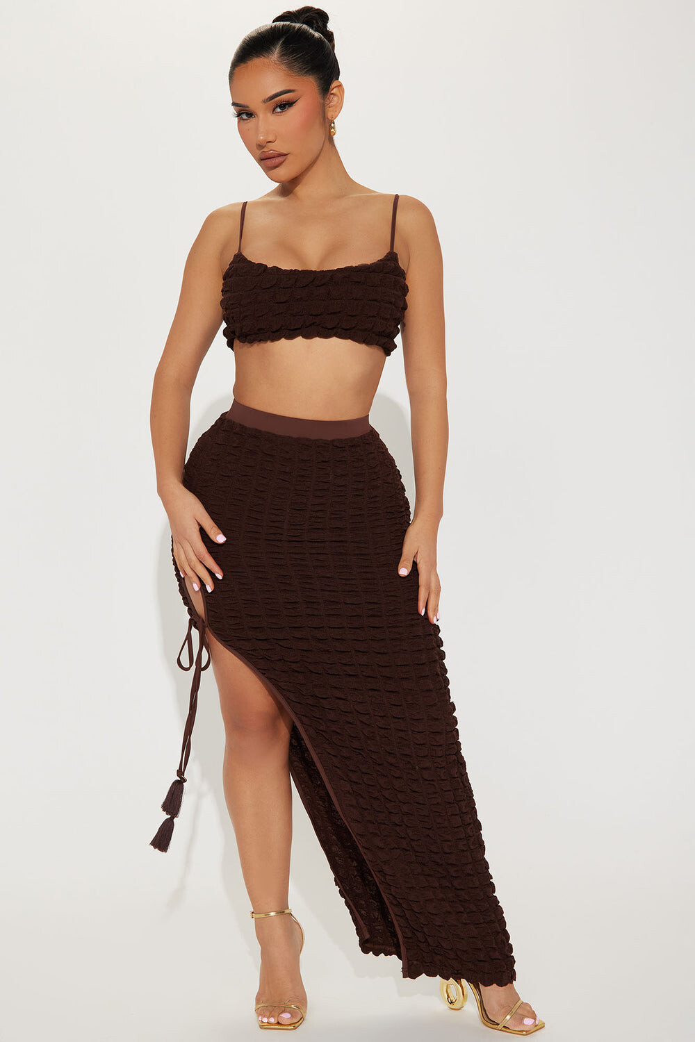 

Юбка Fashion Nova C2420, коричневый