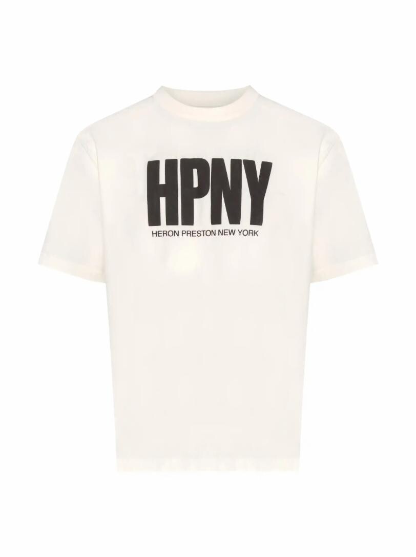 

Хлопковая футболка с принтом Heron Preston, Белый
