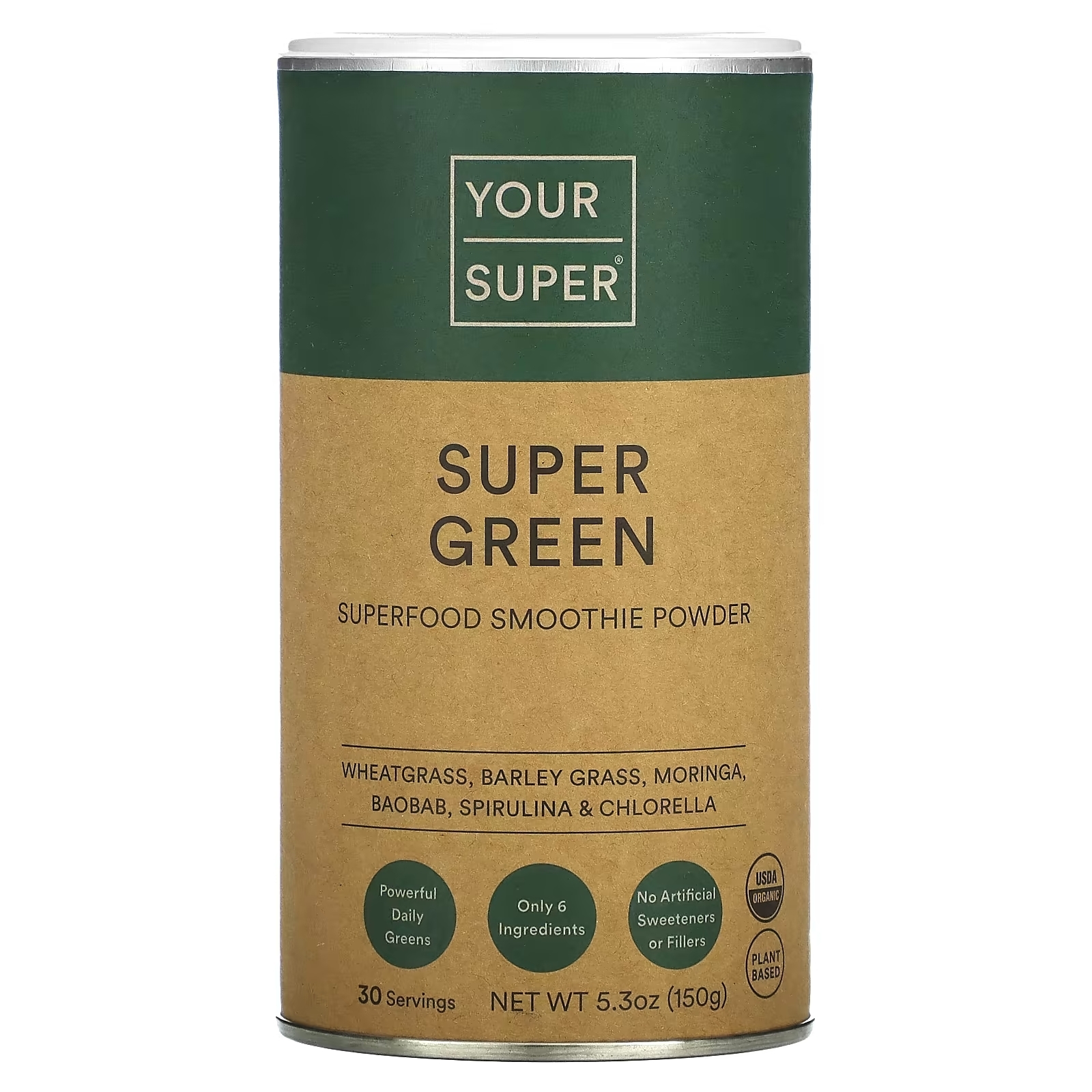Your Super Super Green Superfood Smoothie Powder, 150 g your super forever beautiful superfood smoothie powder 7 05 oz 200 g