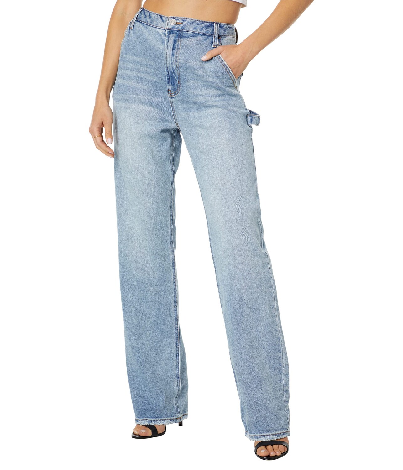 

Джинсы AFRM, Fez High-Rise Utility Straight Leg