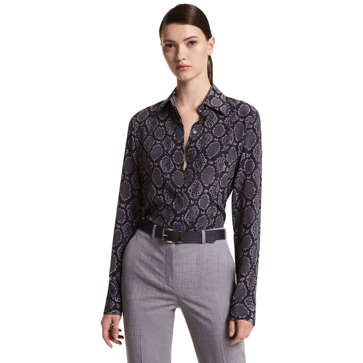 

Рубашка Michael Kors Hansen Python, темно-серый