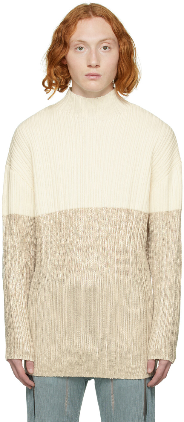 

Свитер с воротником-стойкой Off-White LGN Louis Gabriel Nouchi, Белый, Свитер с воротником-стойкой Off-White LGN Louis Gabriel Nouchi