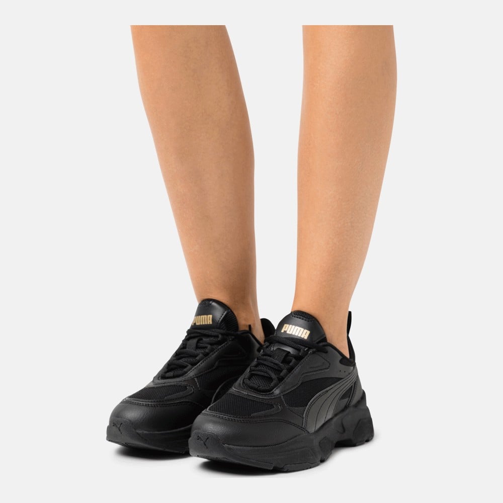 Кроссовки Puma Cassia, black/team gold - фото