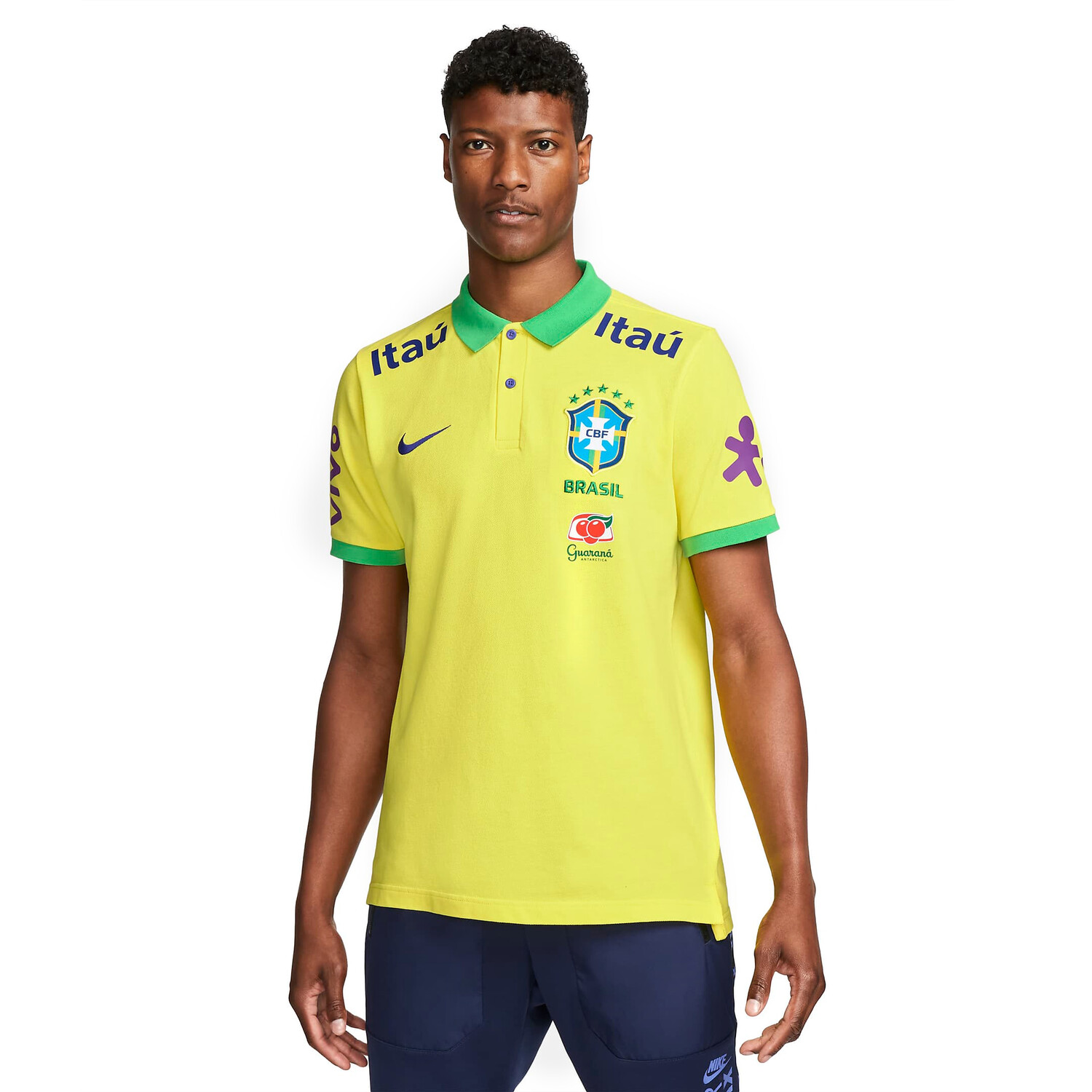 

Поло Nike Brazil, желтый/мультиколор