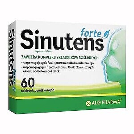 цена Таблетки для респираторной поддержки Sinutens Forte 60 таблеток Alg Pharma