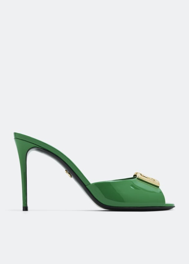 

Мюли DOLCE&GABBANA DG logo mules, зеленый