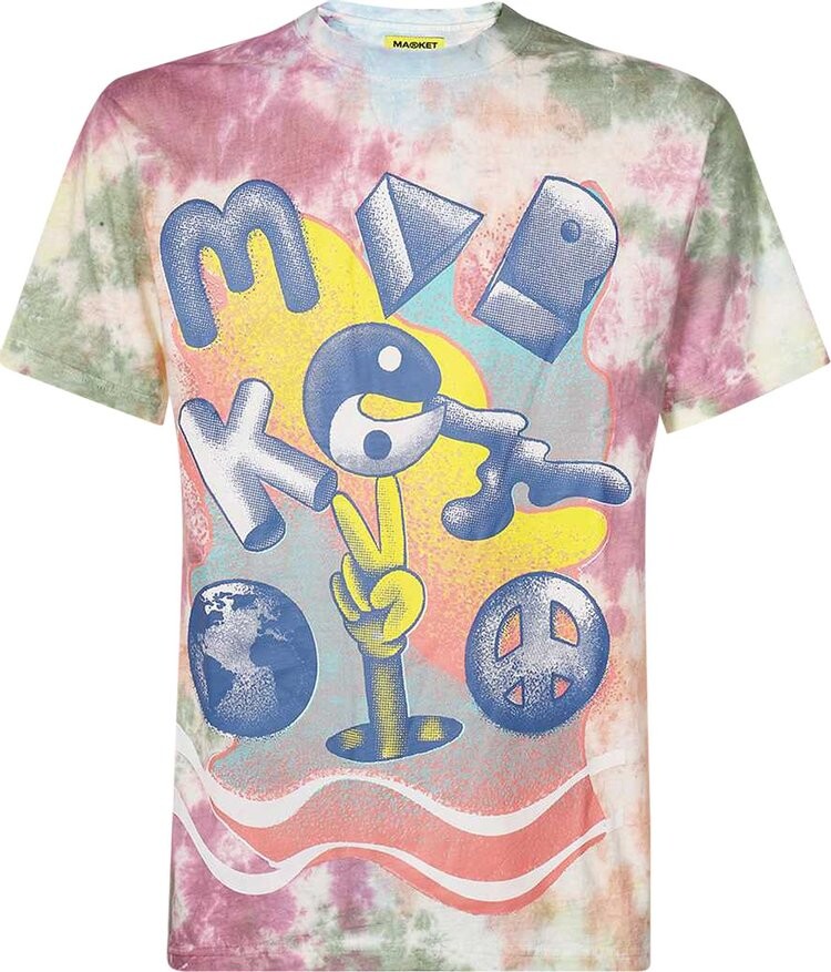 

Футболка Market Digital Peace T-Shirt 'Tie Dye', черный