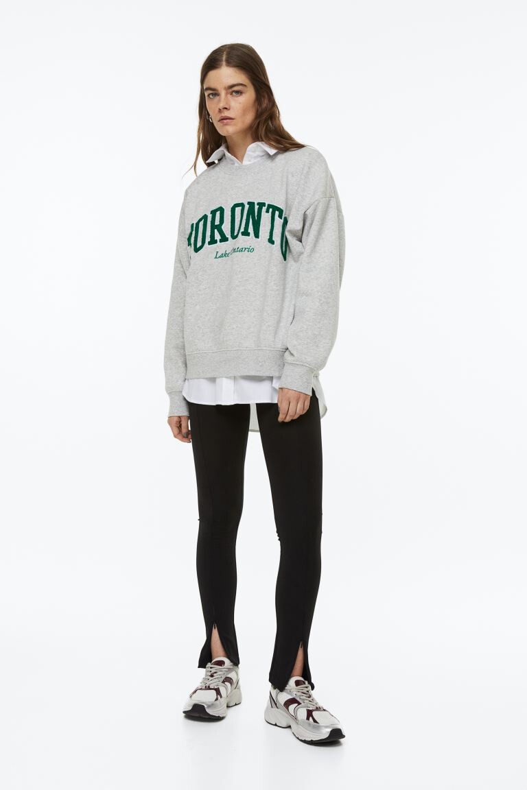 

Леггинсы с молнией по низу H&M, черный