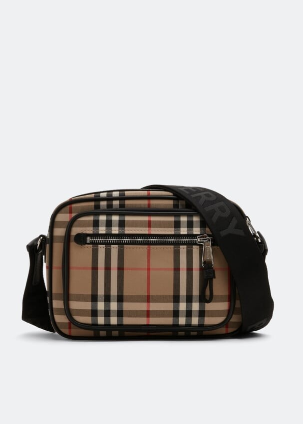 

Сумка BURBERRY Check messenger bag, бежевый