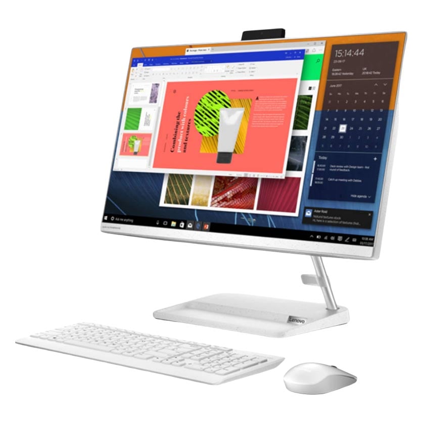 Моноблок Lenovo IdeaCentre AIO 3 24ITL6, 23.8″, 8Гб/512Гб, i5-1135G7, MX450, белый, английская/арабская клавиатура - фото