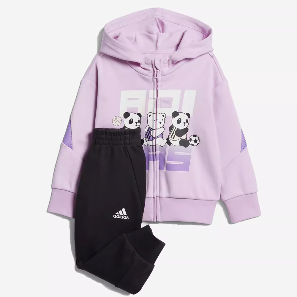 Спортивный костюм Adidas Kids In F Fz Hdy, розовый/черный