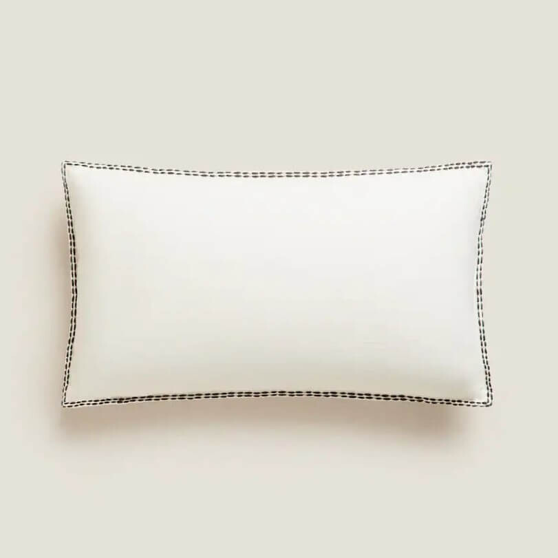 

Чехол на подушку Zara Home With Topstitching, белый
