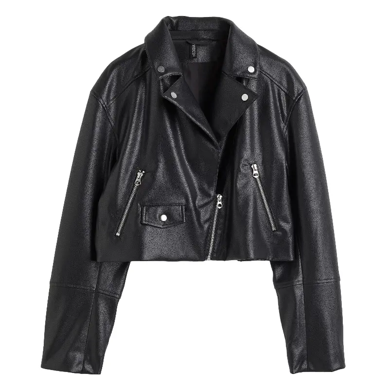 

Куртка H&M Cropped Biker, черный
