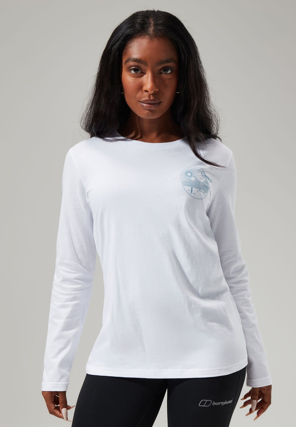 Спортивная футболка LINEAR LANDSCAPE Berghaus, цвет white