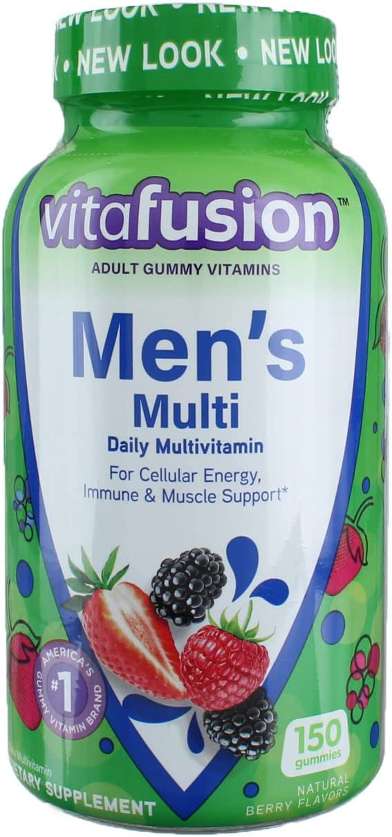 Жевательные мультивитамины Vitafusion для мужчин, 150 таблеток vitafusion жевательные витамины для женщин натуральные ягодные вкусы 150 жевательных таблеток