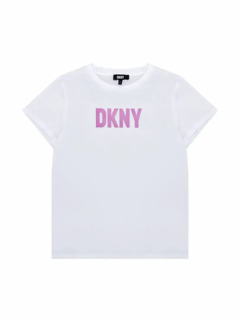 

Хлопковая футболка с логотипом DKNY