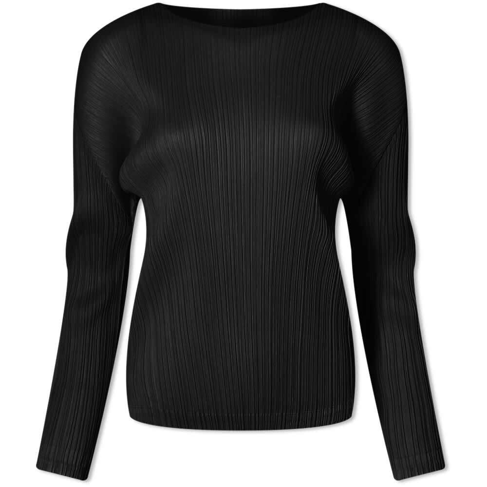 

Топ Pleats Please Issey Miyake Long Sleeve Pleats Crew Top