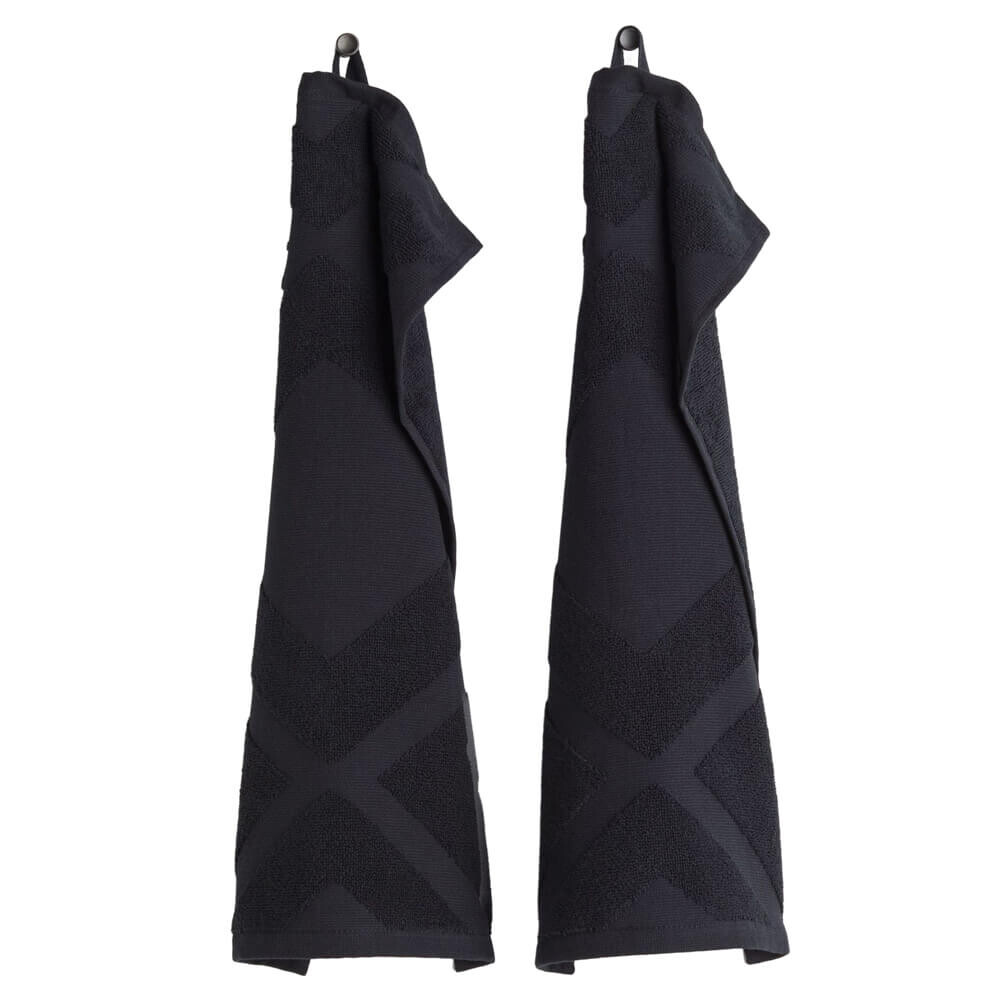 

Комплект полотенец H&M Home For Guests 2 штуки, черный