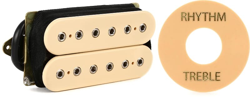 

DiMarzio DP100 Super Distortion Bridge/Neck Humbucker Pickup - Кремовый комплект с аксессуарами Gibson Шайба тумблера - Кремовый с золотым оттиском