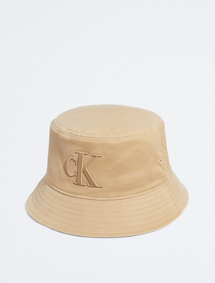 

Панама из твила с вышитым логотипом Monogram Calvin Klein