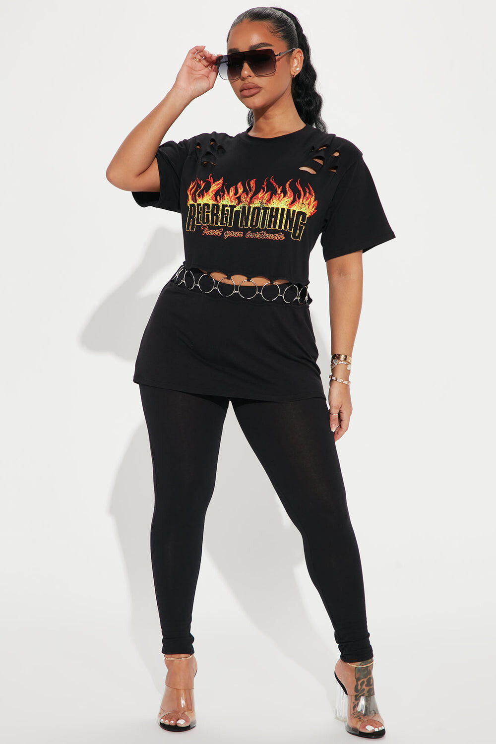 

Леггинсы Fashion Nova TP16234, черный